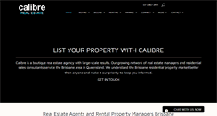Desktop Screenshot of calibrerealestate.com.au